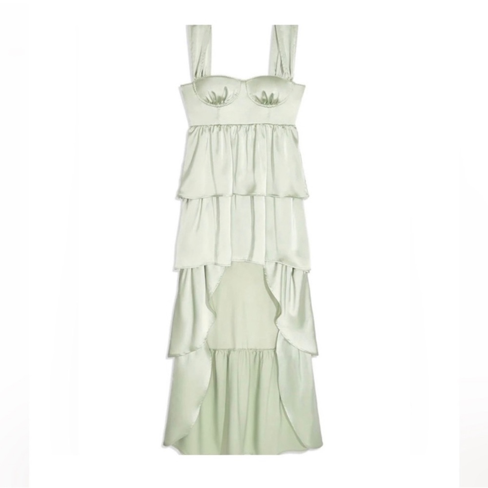 We Wore What high low ruffle dress
